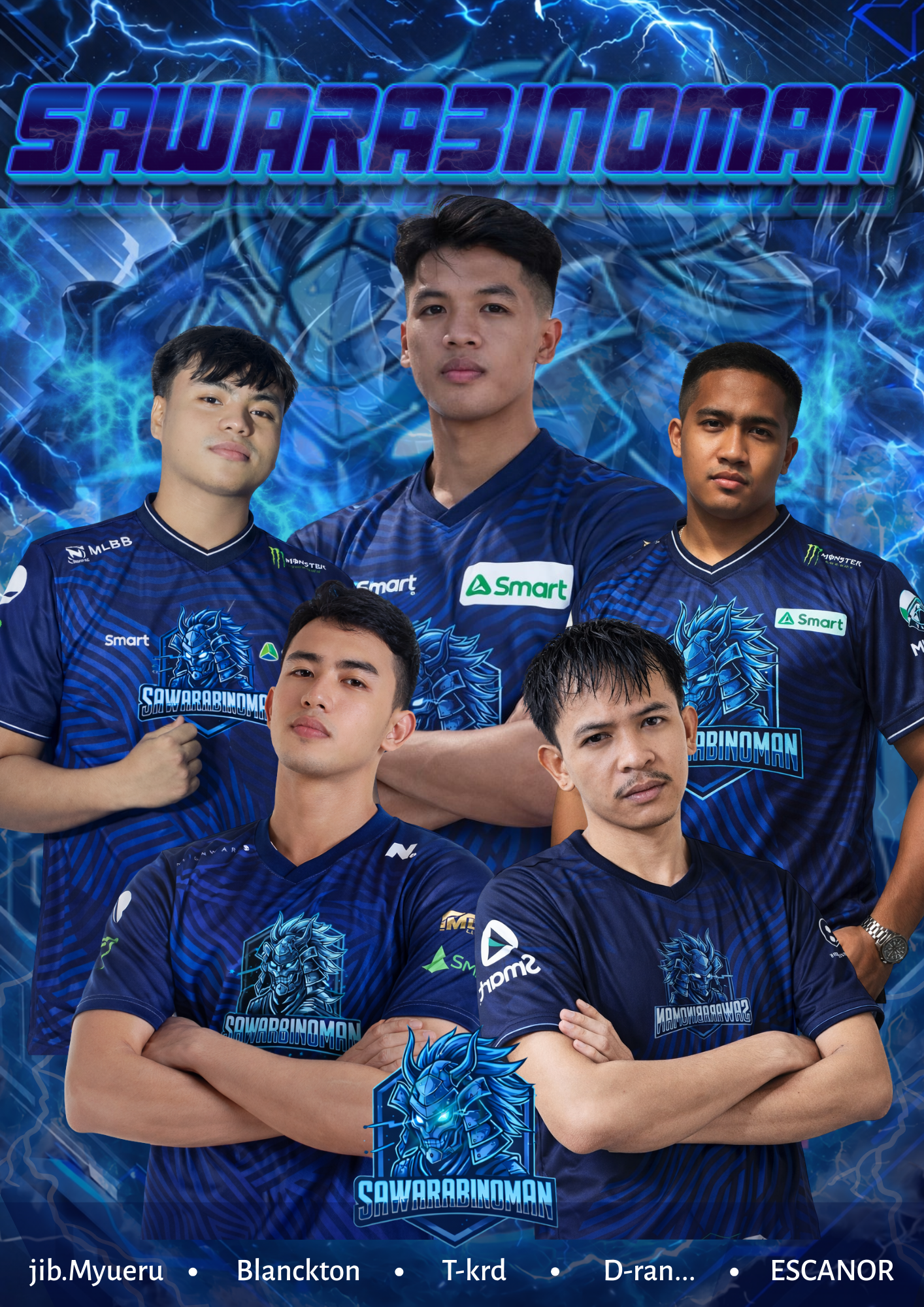Sawarabinoman MLBB Team Poster